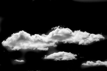 White cloud on a black background. A stunning contrast for an elegant and modern design. Ideal for...