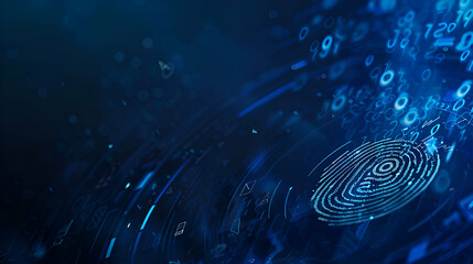 Digital Fingerprints fiber optics background with lots of light spots 