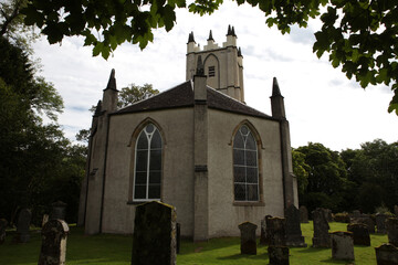 Glenorchy Parish Church and cemetery - Dalmally - Highlands - Scotland - UK