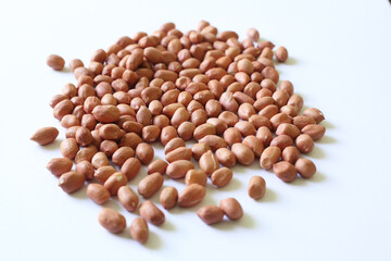 peanuts or groundnuts, used in salads or used to make peanut butter or used in Indian cooking