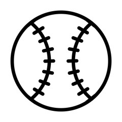 baseball Vector Line Icon Design