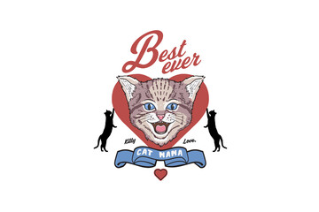 Best ever cat mama (PNG 10800x7200)