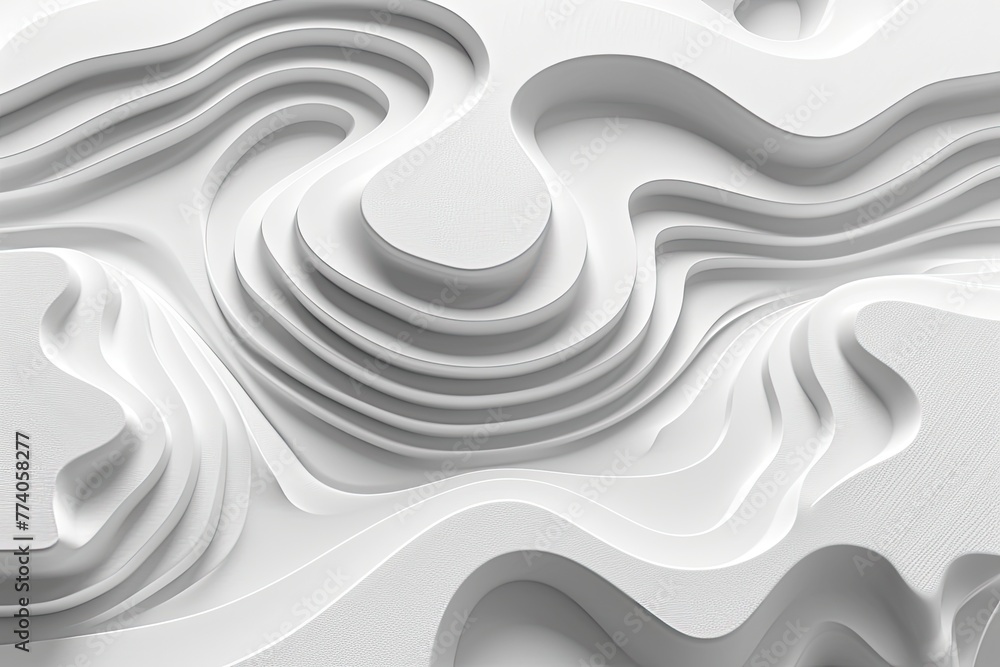 Leinwandbilder minimalist 3d background with geometric patterns, sleek 3d backdrop adorned with minimalist geometri