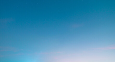 Twilight blue sky with cloud at sunset Abstract background