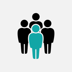 Symbol, people icon. Icon for infographics website design, logo, app, UI. Vector illustration
