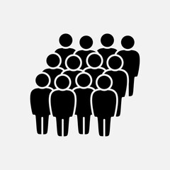 Symbol, people icon. Icon for infographics website design, logo, app, UI. Vector illustration