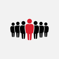 Symbol, people icon. Icon for infographics website design, logo, app, UI. Vector illustration