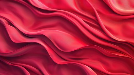 Fototapeta premium abstract background luxury cloth or circle flower wave or wavy folds of red cloth texture