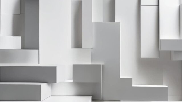 white clean futuristic background geometric
