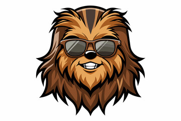 lion head mascot simple-flying-bird-silhouette-vector-illustration