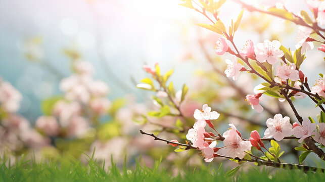 Spring flower background.