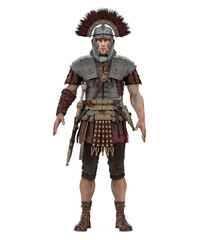Roman Centurion Warrior Isolated - 774065849