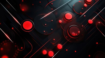 Abstract background with red circles