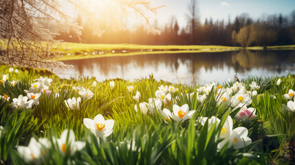 Spring flower background. - 774066867