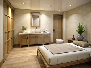 luxury comfortable bedroom generative ai