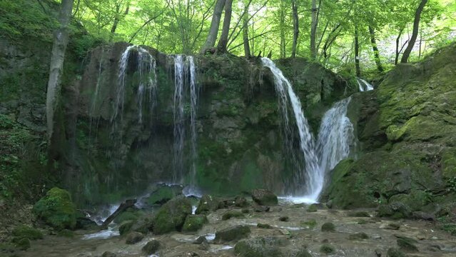 Hajsky waterfall, National Park Slovak Paradise, Slovakia
