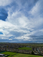 High Angle View of Aylesbury Town of England UK