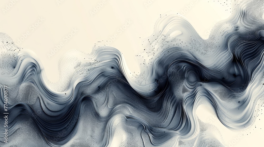 Aufkleber seamless brush stroke pattern with scribbles. icons made from pencil squiggles. hand-drawn scribbles