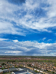 High Angle View of Aylesbury Town of England Great Britain, April 1st, 2024