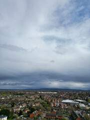 Obraz premium High Angle View of Aylesbury Town of England Great Britain, April 1st, 2024