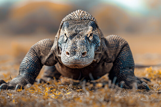 full body photo of the Komodo dragon