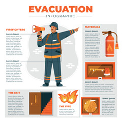 Evacuation hand drawn cartoon infographics - 774080810
