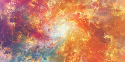Fototapeta na wymiar Cosmic Tie-Dye Swirls - Tie-dye swirls that mimic the galaxies, all in a palette that transitions from earthly tones to celestial whites and golds created with Generative AI Technology