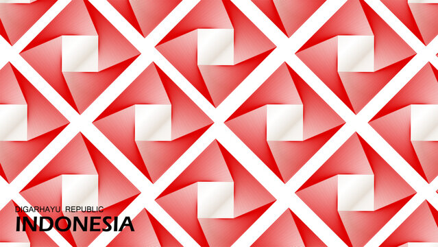 This is a geometric, abstract square line  seamless pattern Indonesian background. Vector illustration