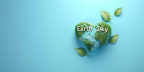 Heart-Shaped Earth Design for Earth Day Celebration - 774083855