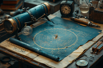 map of the stars, the mysterious old map that feels the spirit of adventure