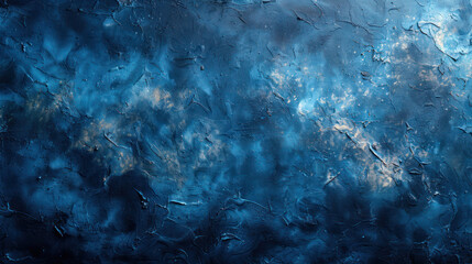 Obraz premium A Painting of a Blue Sky With Clouds