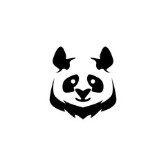 Simple sign of panda. Panda design template.