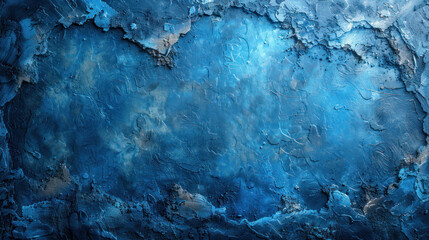 Abstract Painting of Blue and Gray Colors - obrazy, fototapety, plakaty
