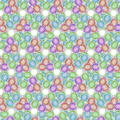 Multicolored stars motif random pattern - 774085281