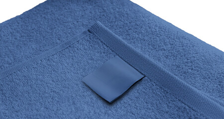 Mockup blue unfolded towels png