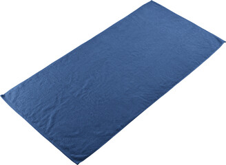 Mockup blue unfolded towels png