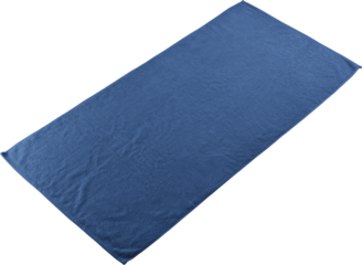 Mockup blue unfolded towels png