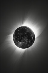 Minimalism style eclipse for background