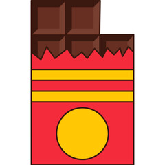 Chocolate Flat Illustration