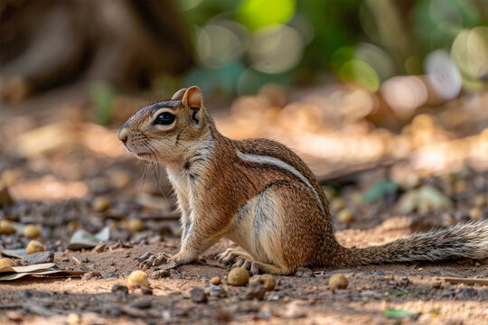 Photograph of an Indian ground squirrel
