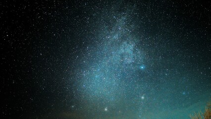 Closeup shot of a beautiful sky with stars at night