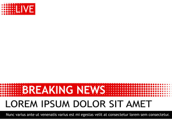 Breaking news template pop art PNG