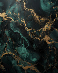 Gold, black, and green marble background