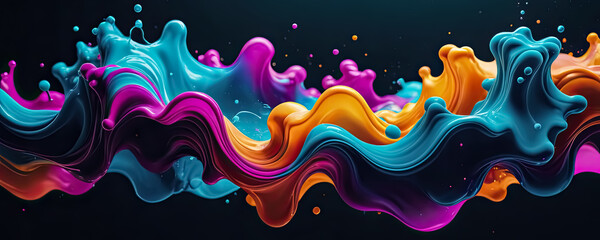 The Ephemeral Beauty of Abstract Gradient Fluid Color.