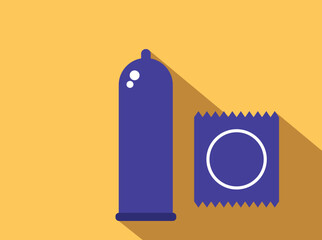 Contraception Icons: Exploring Male Condoms & Birth Control Methods in Vector Illustrations