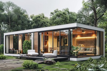 Minimalist Container House with Modern Minimalism Design  