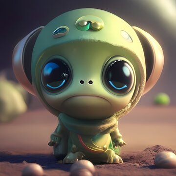 alien in space