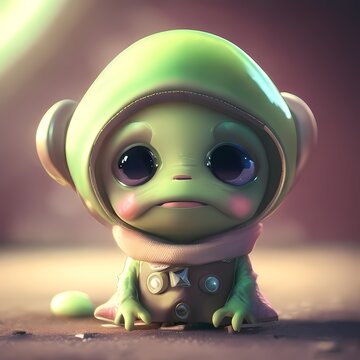 3d little alien