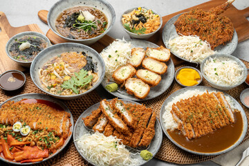 Pork cutlet, donkatsu, mini, udon, cheese cutlet, yumikatsu, tomahawk, katsu, curry, soba, set,...