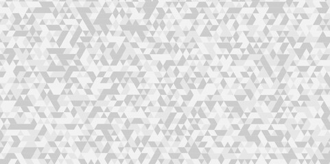 Abstract digital grid light pattern white Polygon Mosaic triangle Background, business and corporate background. Vector geometric seamless technology gray and white transparent triangle background.